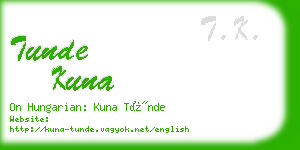 tunde kuna business card